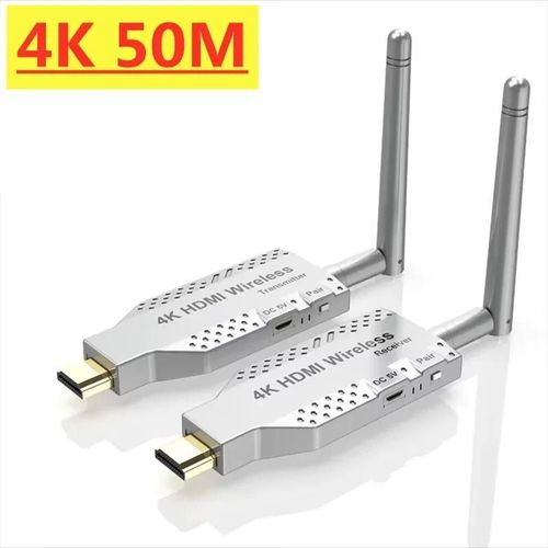 Émetteur-récepteur vidéo sans fil, rallonge compatible HDMI, adaptateur de miroir d'écran de clé TV, commutateur DVD PC vers budgétaire TV, 150m-4K 50m