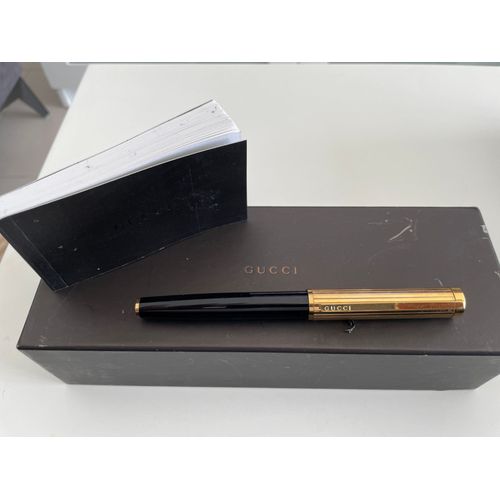 Stylo Plume Or Gucci Avec Son Étui La Boîte Et La Garantie.