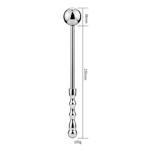 Bâton De Massage De La Prostate Pour Homme, Double Godemichet Anal En Acier Inoxydable, Perles De Fesses, Point G, Vagin