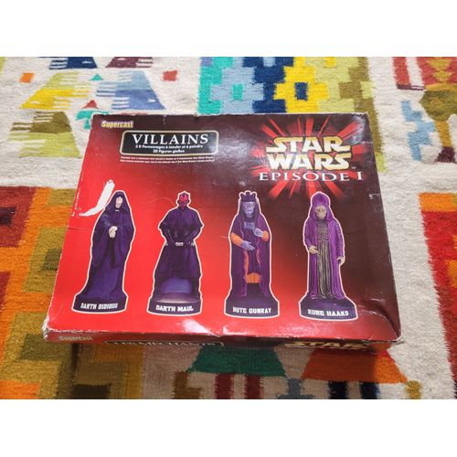 Star Wars Episode 1 : Villains. Quatre Personnages À Mouler Et À Peindre ( Darth Sidious. Darth Maul. Nute Gunray. Rune Haako ). Editions : Supercast. Humbrol