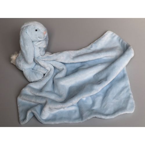 Doudou Lapin Mouchoir Bleu Jellycat