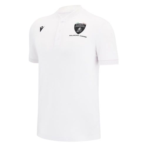 Polo Blanc Automobili Lamborghini Squadra Corse Pour Homme