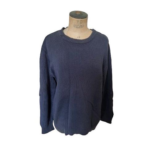 Pull Homme  Taille : Xl Marque : Owk Couleur : Bleu Marine, Largeur 56 Cm, Hauteur 71 Cm, Matière : 100% Coton,