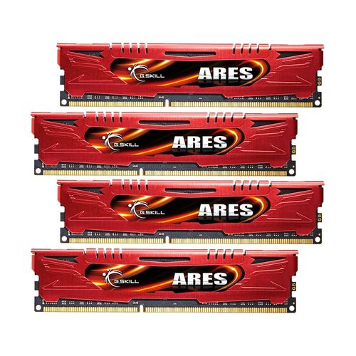 32GBG.Skill DDR3 PC3-17000 2133MHz Srie Ares Bas Profil (11-13-13-31) Kit Red Quad Channel 4x8GB