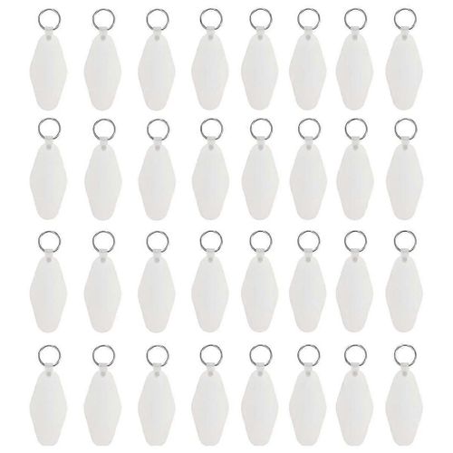 32pcs Sublimation Blanc Htel Motel Porte-Cls Impression Porte-Cls Diy Porte-Cls Pour Bricolage Porte-Cls Et tiquette De Bagage