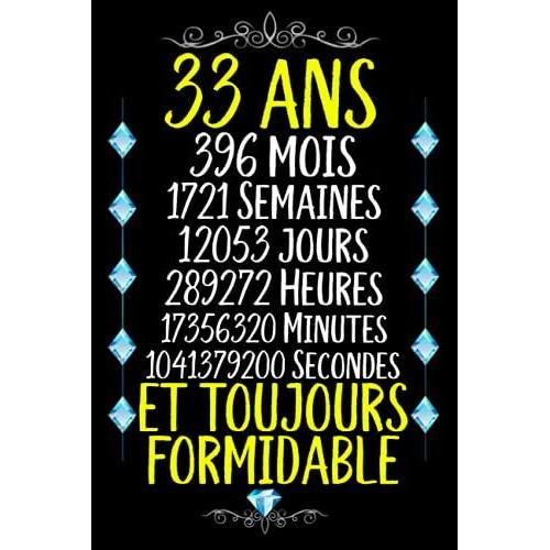 33 ans et toujours formidable Joyeux Anniversaire 33 ans , Idée Cadeau