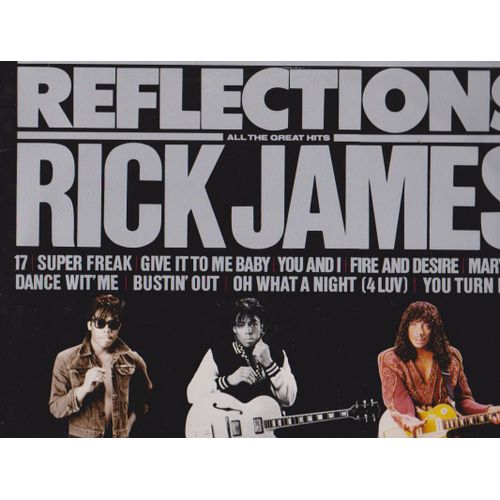 33 Rpm Relections All The Great Hits Rick James - Avec Le Poster Double Face - 17 - Super Freak - Give It To Me Baby - You And 1 - Dance Wit' Me Bustin'out