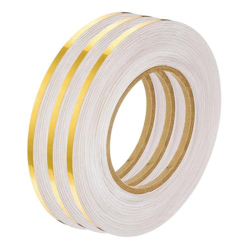 Lot De 3 Bandes Adhésives Pour Carrelage De Sol, Lignes Dorées, 0,5 Cm X 50 M, Autocollant Pour Décoration De Sol Mural, Ruban D'Étanchéité Étanche Pour Armoire De Cuisine Et De Sa[BUT256269]