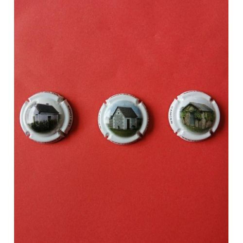 Lot 3 Capsules Champagne Cancen Série Les Loges