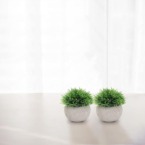 1 fausse plante pour la décoration de salle de bain/bureau à domicile,  petite verdure artificielle artificielle pour la décoration intérieure ( plantes en pot)