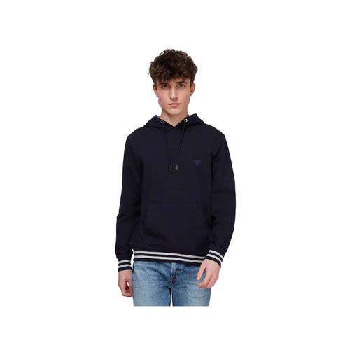 Sweat Guess Classic Logo Triangle Homme Bleu