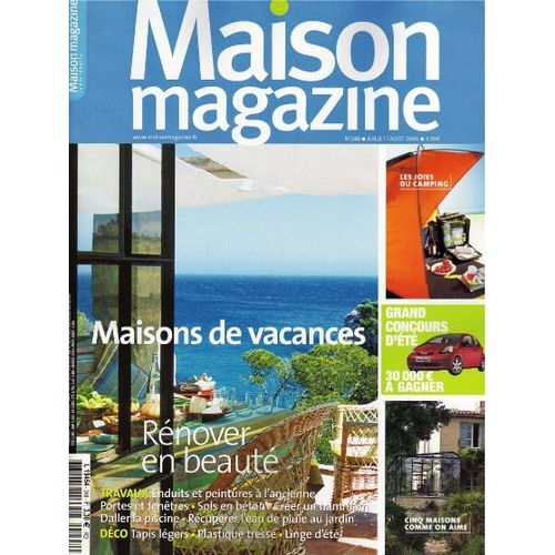 Maison Magazine  N° 248 : Maisons De Vacances : Rénover En Beauté