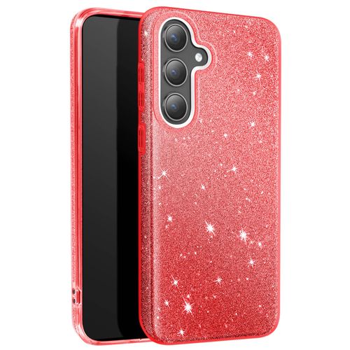 Coque Paillette Pour Samsung Galaxy S24 Et S25 Silicone Ultra Fine Rouge