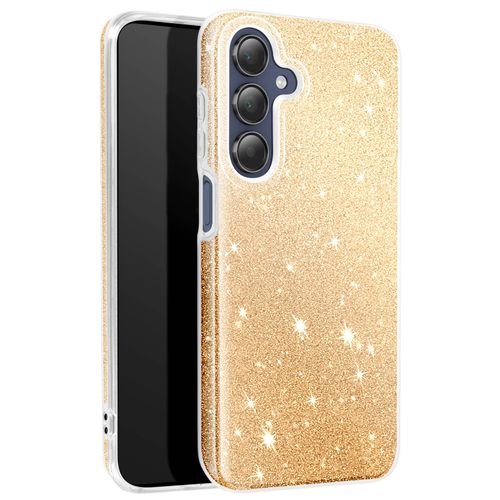 Coque Paillette Pour Samsung Galaxy A15 Silicone Ultra Fine Dorée