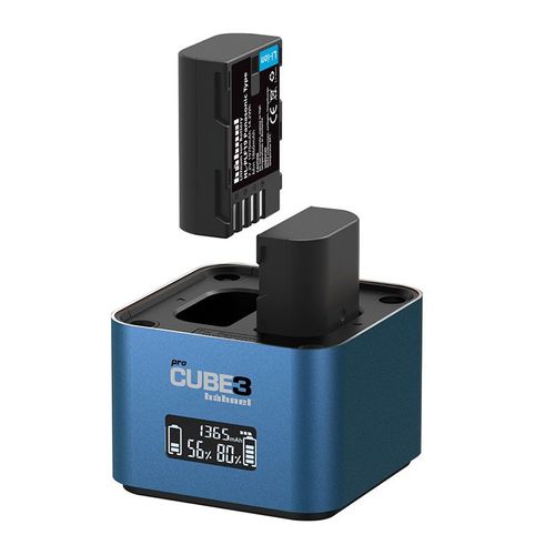 HAHNEL ProCube3 Chargeur compatible avec Panasonic DMW-BLC12. BLF19. BLJ31. BLK-22. BLG10
