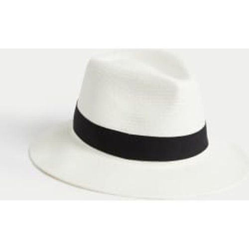 Chapeau Panama Tressé Main - Blanc