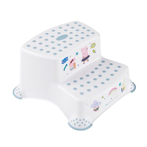 Tabouret Marchepied Keeeper Peppa Pig - Blanc Nordique - De 3 À 14 Ans - Fonction Antidérapante