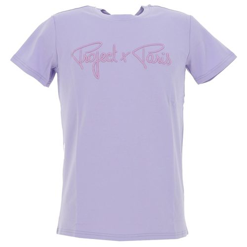 Tee Shirt Manches Courtes Project X Paris T-Shirt Violet Lilas Parme S