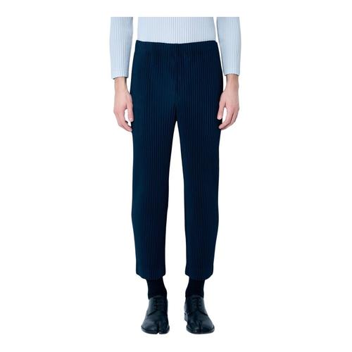 Issey Miyake - Trousers > Cropped Trousers - Blue