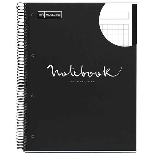 Miquelrius Cahier ¿ Spirale "Notebook Emotions", A4, Noir