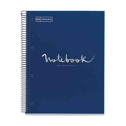 Miquelrius Cahier À Spirale "Notebook Emotions", A4, Marine