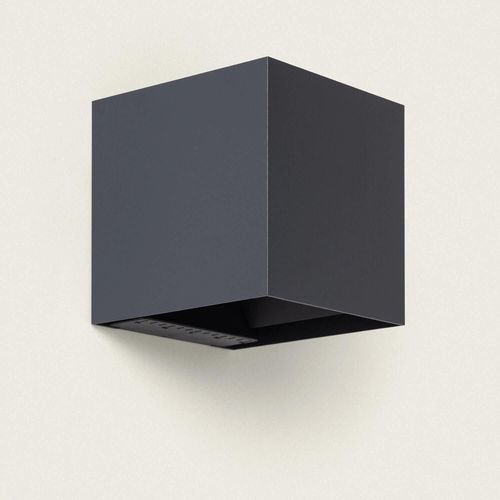 Applique Murale Extérieure Solaire Led En Aluminium Denny Anthracite