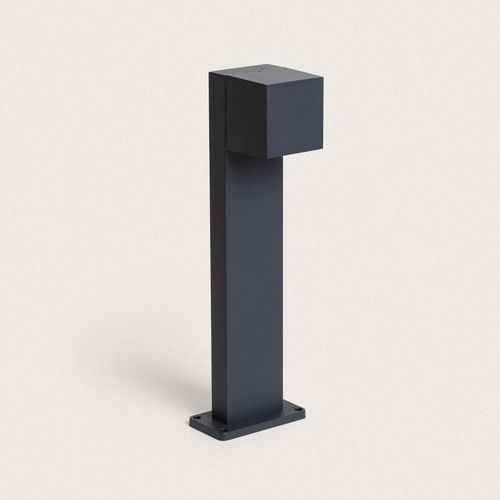 Balise Led Extérieure 10w Aluminium En Saillie Sur Pied 50cm Iridix Anthracite