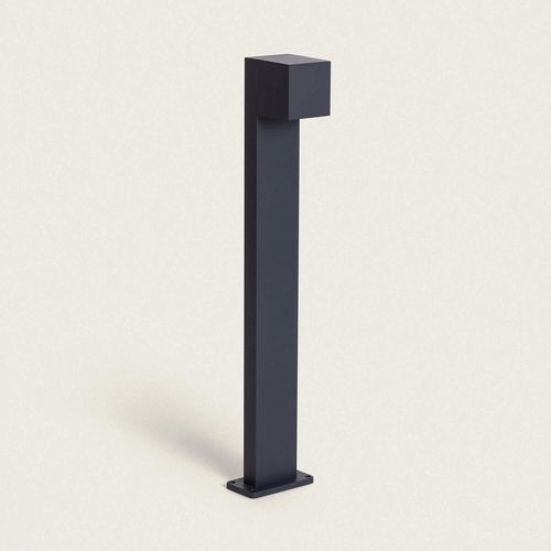 Balise Led Extérieure 10w Aluminium En Saillie Sur Pied 80cm Iridix Anthracite