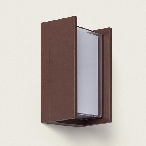 Applique Murale Extérieur Led À Double Diffuseur Sélectionnable Lysandra 12 W En Aluminium Cct Rouille
