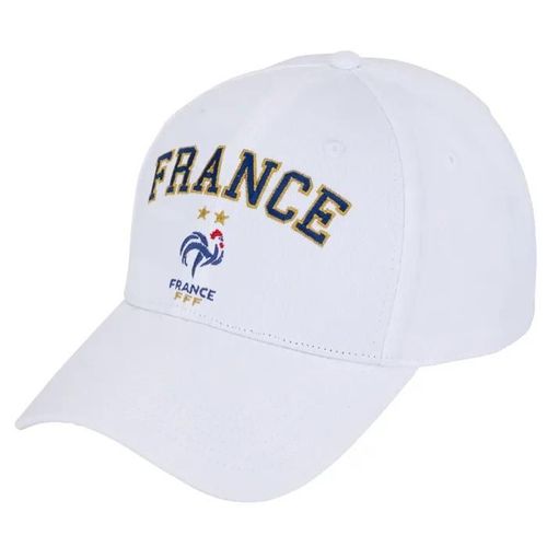 Taille Unique - Casquette Fff - Collection Officielle Equipe De France De Football - Blanc - Taille Unique Réglable