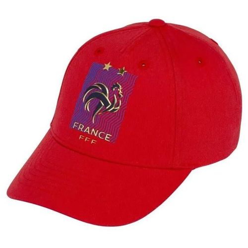 Taille Unique - Casquette Fff - Collection Officielle Equipe De France De Football - Rouge - Taille Unique Réglable - Enfant