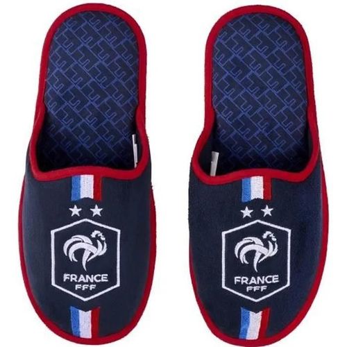 Pantoufles France Fan Bleu Marine 42