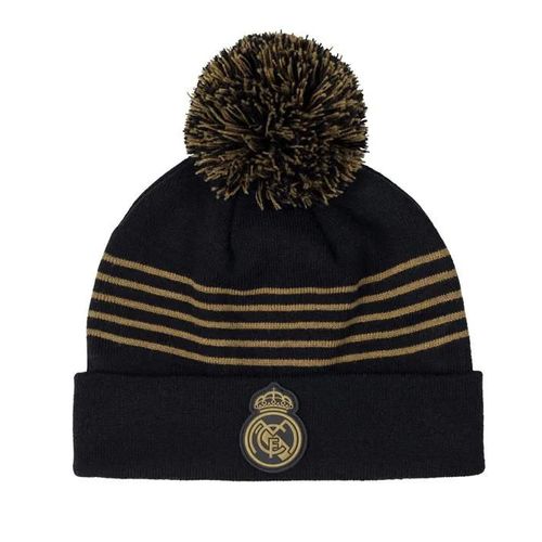 Taille Unique - Bonnet Pompon Supporter Real - Collection Officielle Real Madrid - Football - Taille Homme