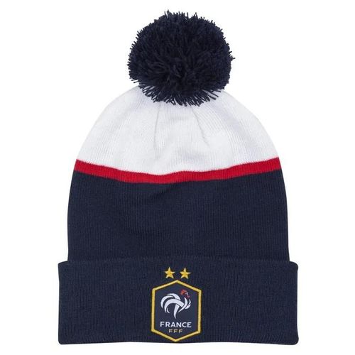 Taille Unique - Bonnet Pompon Enfant Fff Collection Officielle Equipe De France De Football