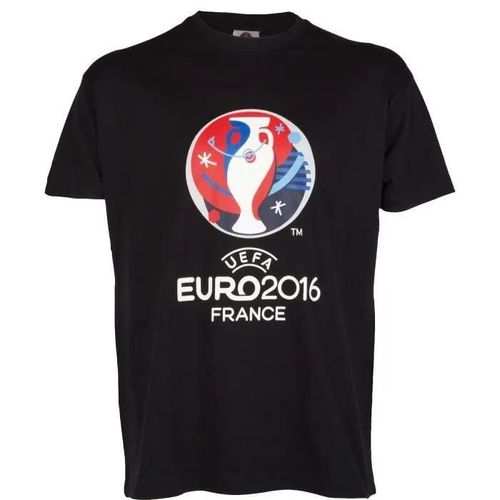 Xxl - T-Shirt - Uefa - Euro 2016 - Bleu Marine - Manches Courtes - 100% Coton