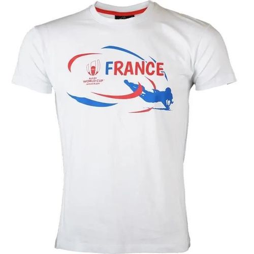 S - T-Shirt - Rugby World Cup - France - Manches Courtes - Coton - Adulte Homme