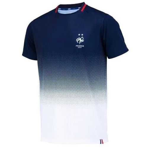 S - Maillot Fff - Equipe De France - Homme - Polyester - Manches Courtes - Marine