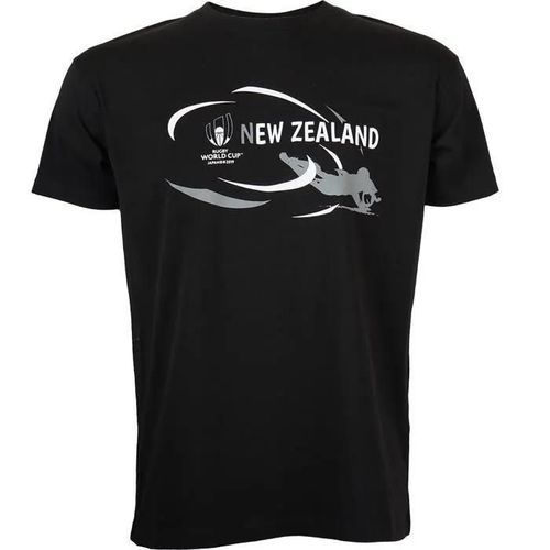 S - T-Shirt New Zealand - Coupe Du Monde De Rugby 2019 - Collection Officielle Rugby World Cup