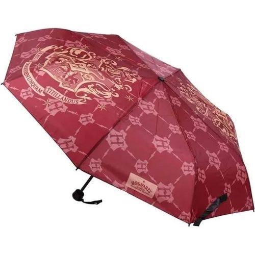 Harry Potter Poudlard Logo Rouge Parapluie Compact