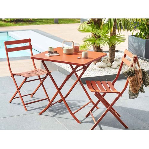 Table De Jardin Carrée Greensboro 70 X 70 Cm Ambre - Hespéride