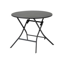 Table De Jardin Ronde Greensboro 4 Places Graphite - Hespéride