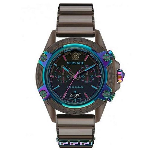 Versace Montre Noir Chronographe Hommes Icon Active Vez701022