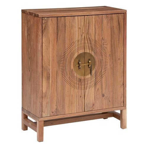 Buffet Haut 2 Portes En Bois Jiling - Marron