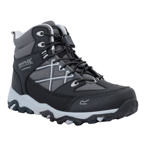 Chaussures Regatta Bottines De Marche Samaris Enfant Noir Gris Clair