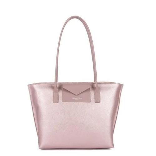 Sac cabas épaule Zippée M Maya Lancaster 517-29 Rose Nacré