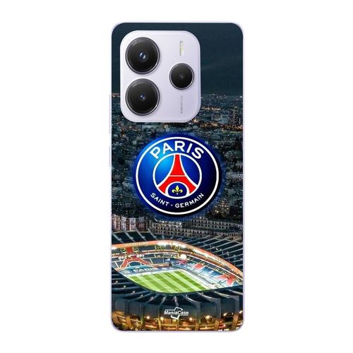 Coque Xiaomi Redmi Note 14 5g Psg Logo Stade Nuit Tour Eiffel