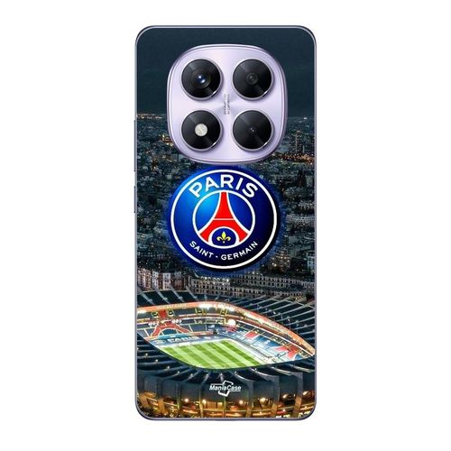 Coque Xiaomi Redmi Note 14 Pro 5g Psg Logo Stade Nuit Tour Eiffel