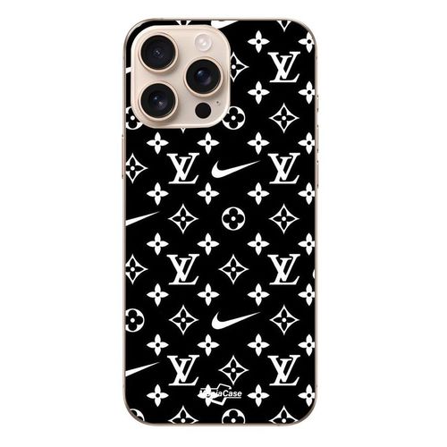 Coque Iphone 16 Pro Max Nike Louis Vuitton Fond Noir