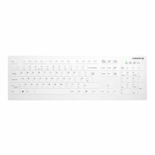 Active Key AK-C8112 - Clavier - médical - full size - lavable - sans fil - 2.4 GHz - QWERTY - R.-U. - commutateur : CHERRY SX - blanc