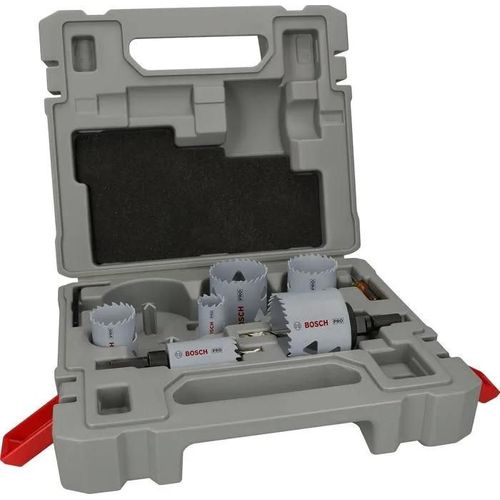 Bosch 12x Coffret de scies trépans PRO Multi - Montage standard (pour Bois résineux, Cloison sèche, Ø 22, 29, 35, 44, 51, 64 mm).